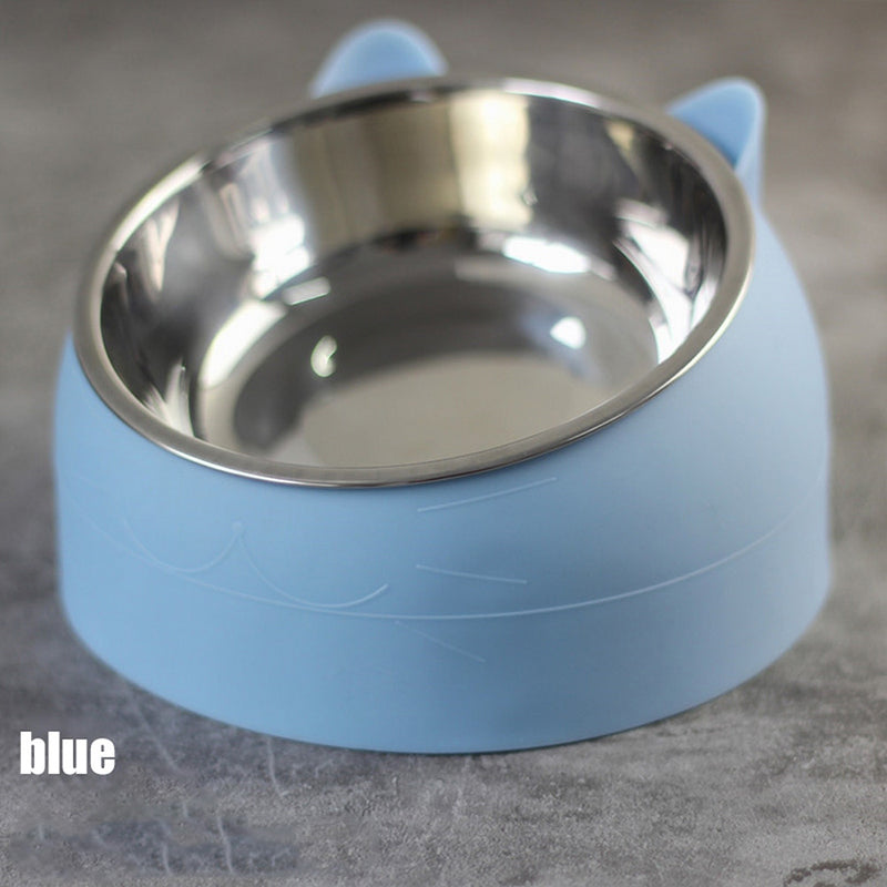 Raised Stainless Steel Cat & Dog Bowl - Fur Baby Finds