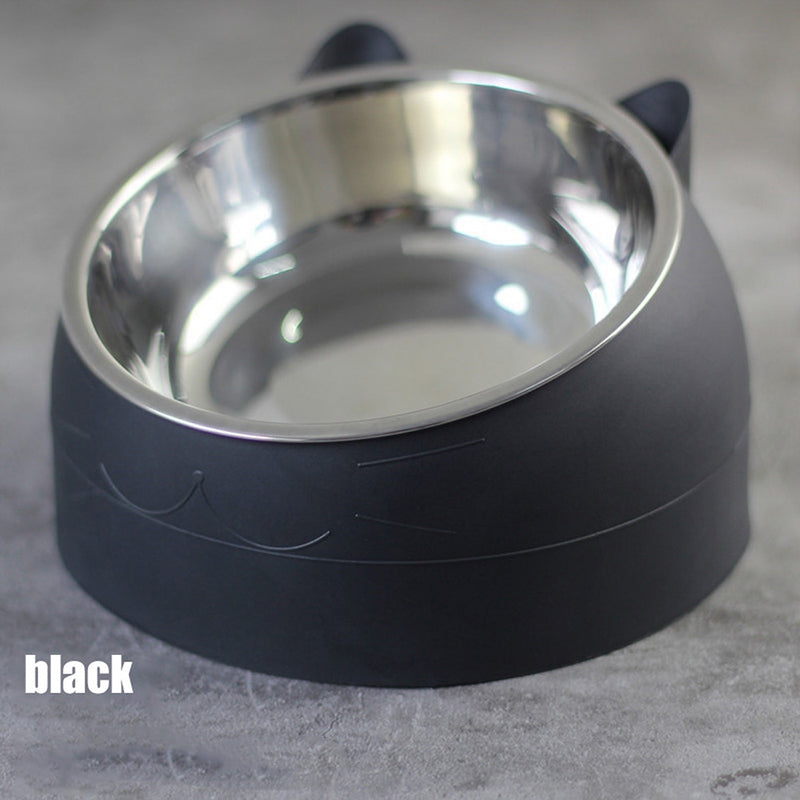 Raised Stainless Steel Cat & Dog Bowl - Fur Baby Finds