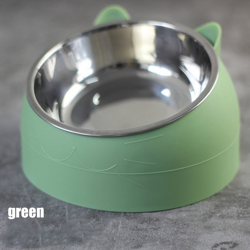 Raised Stainless Steel Cat & Dog Bowl - Fur Baby Finds