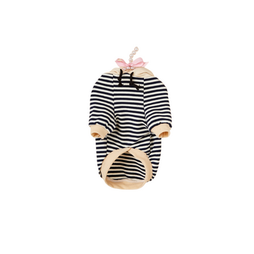 Stripe Hoodie Dog Jacket - Fur Baby Finds