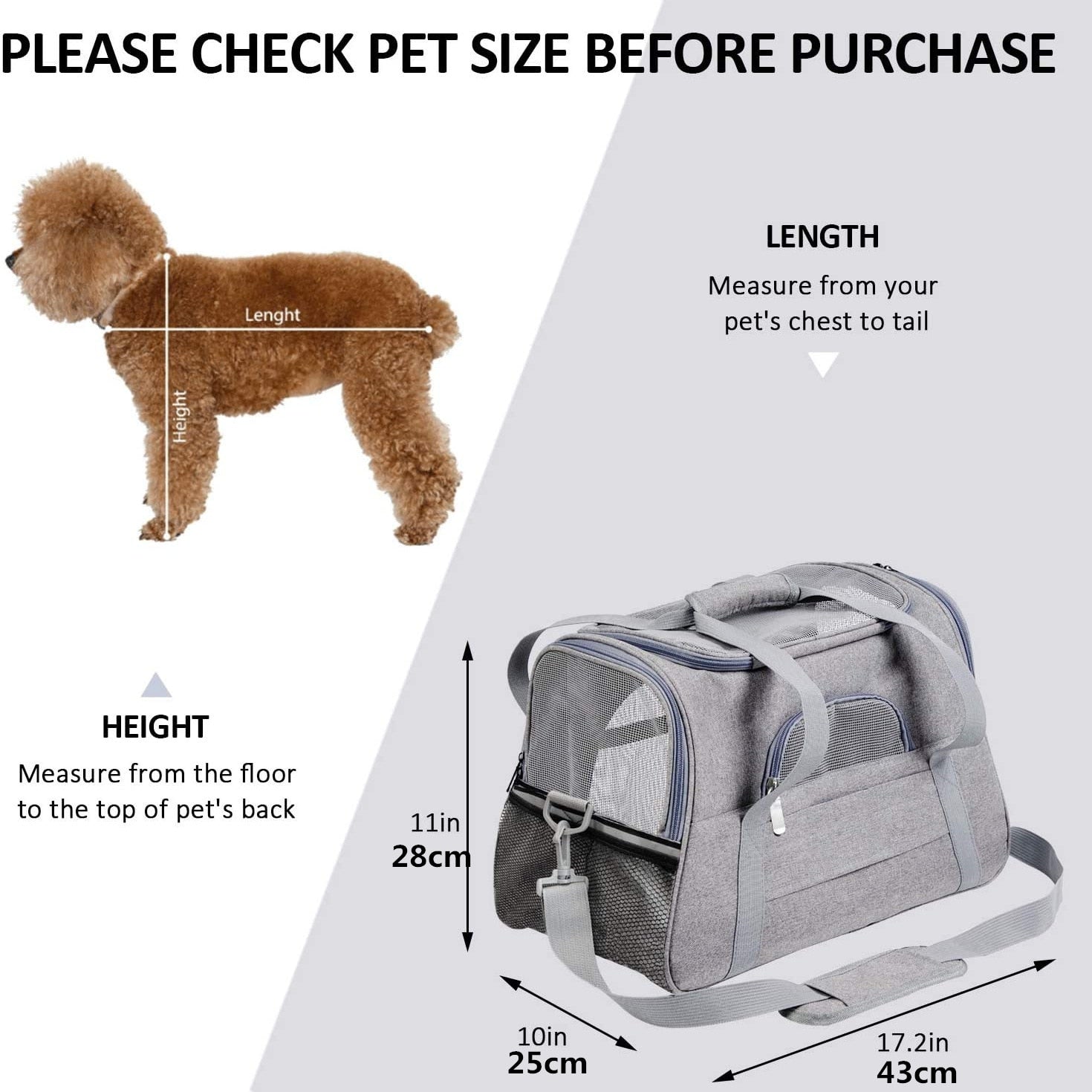 Pet Portable Breathable Carrier Bag - Fur Baby Finds