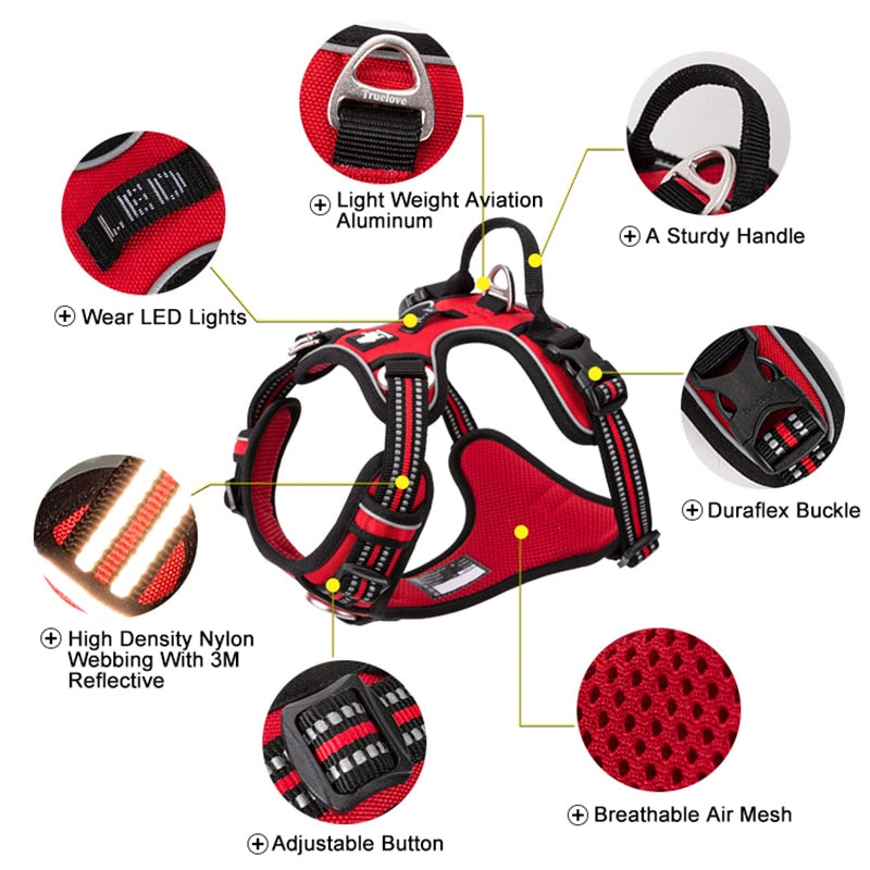 Dog Reflective Nylon Harness - Fur Baby Finds