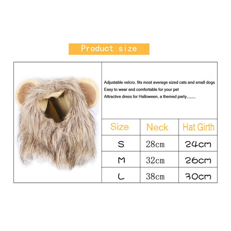 Cute Cat Lion Mane Costume - Fur Baby Finds